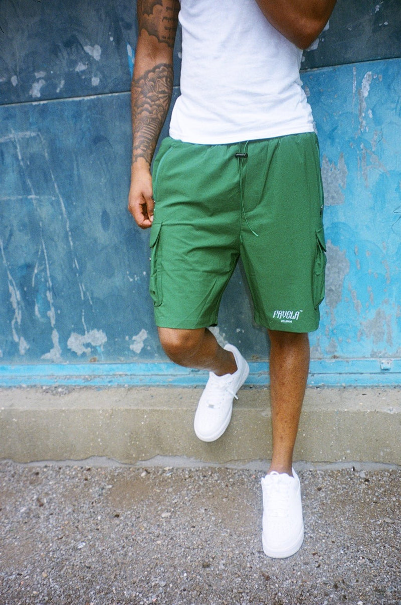 Volume 0X: Forest Green Reworked Cargo Shorts