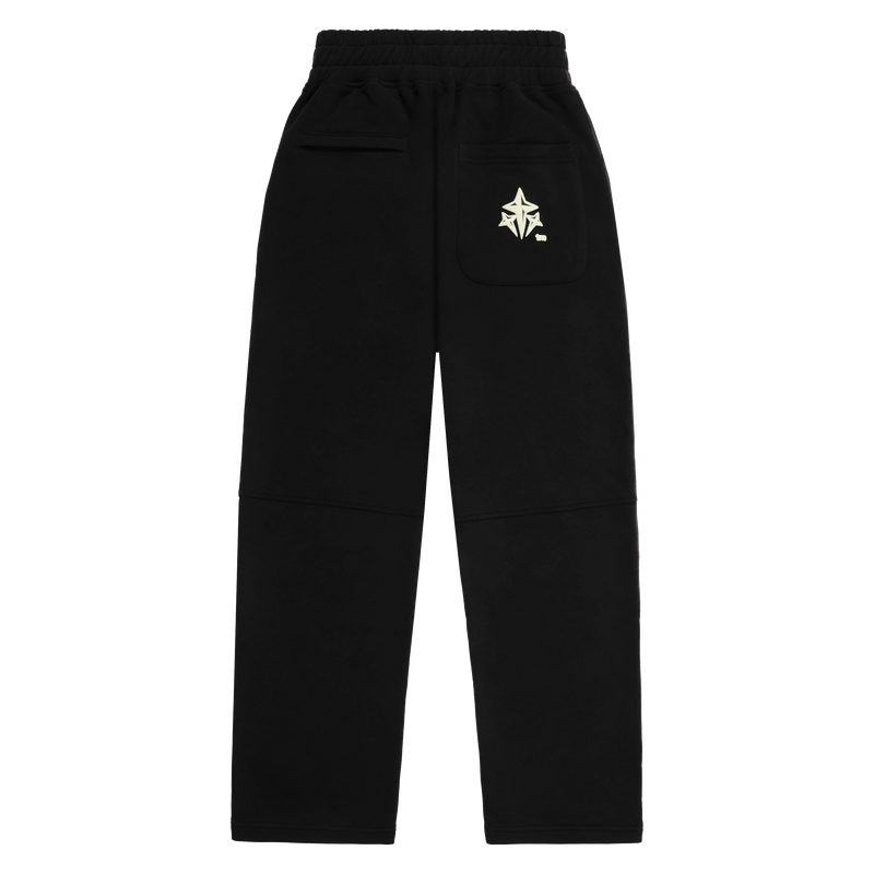 Black Logo-Print Jersey Bottoms