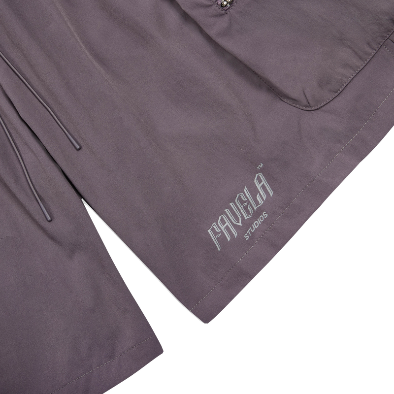 Volume 0X: Deep plum charcoal Reworked Cargo Shorts